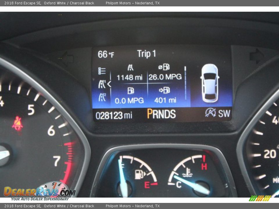 2018 Ford Escape SE Oxford White / Charcoal Black Photo #16