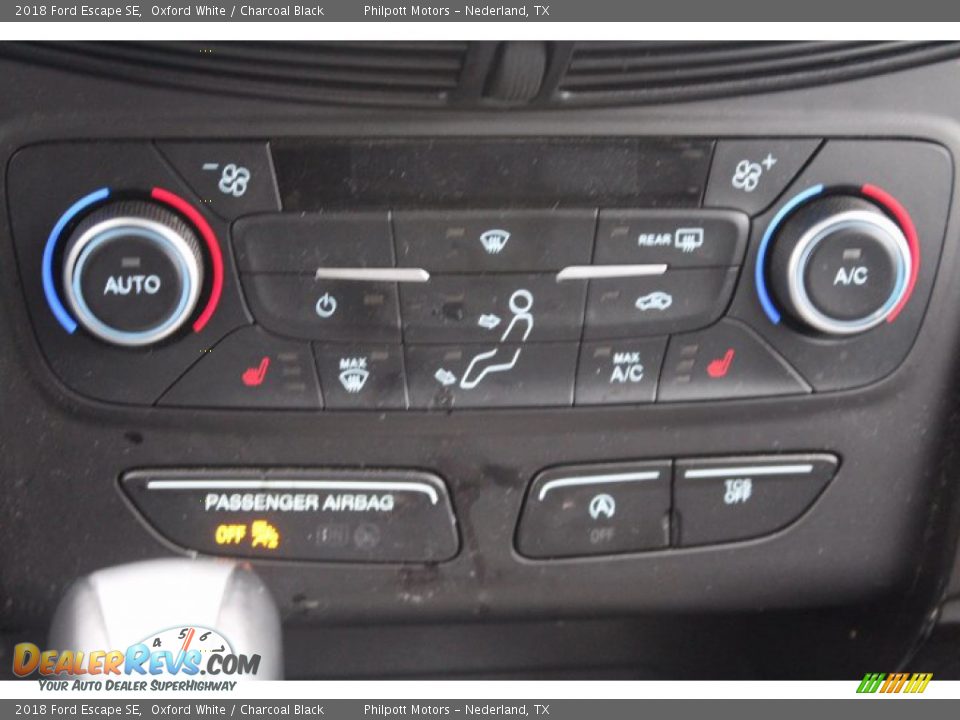 2018 Ford Escape SE Oxford White / Charcoal Black Photo #19
