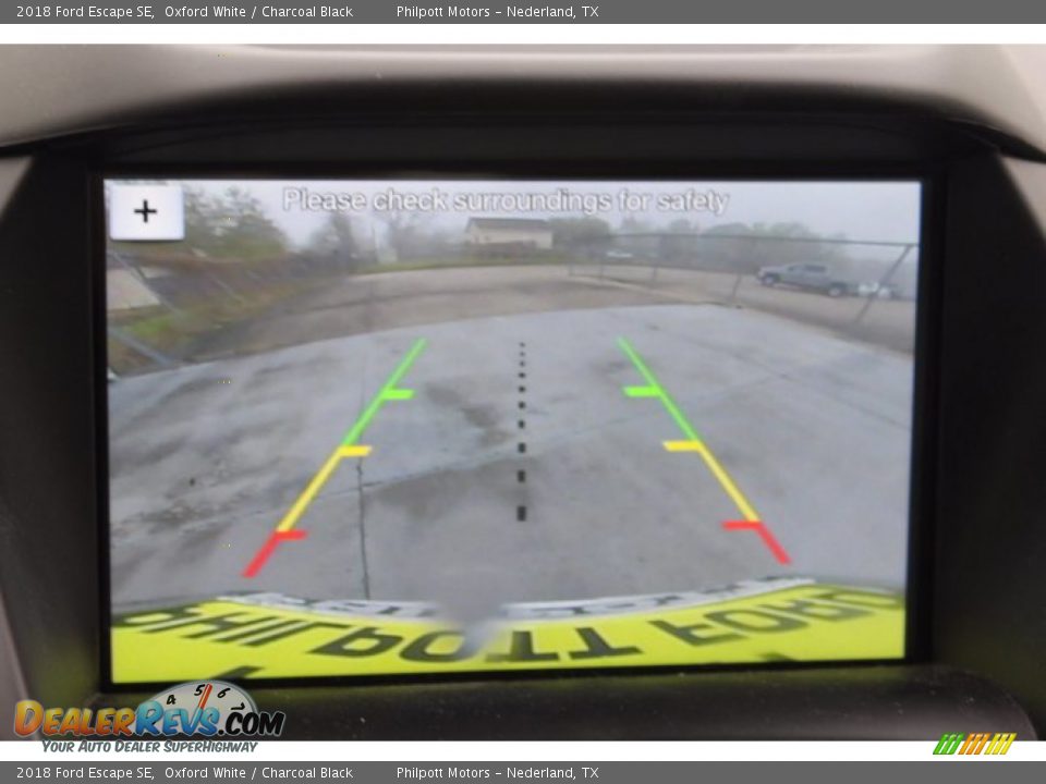 2018 Ford Escape SE Oxford White / Charcoal Black Photo #20