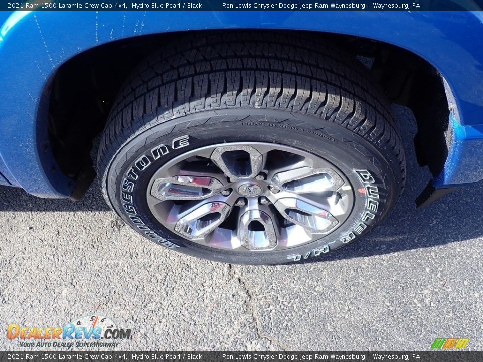 2021 Ram 1500 Laramie Crew Cab 4x4 Hydro Blue Pearl / Black Photo #10
