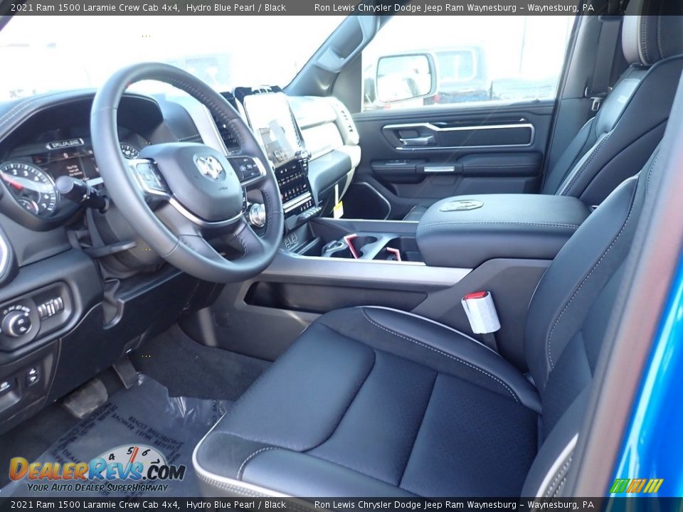 2021 Ram 1500 Laramie Crew Cab 4x4 Hydro Blue Pearl / Black Photo #13