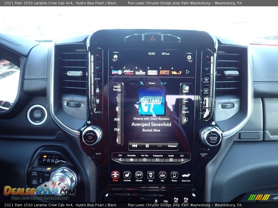 2021 Ram 1500 Laramie Crew Cab 4x4 Hydro Blue Pearl / Black Photo #16