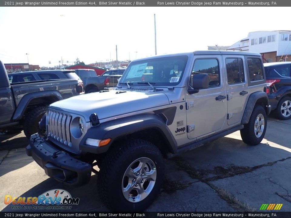 2021 Jeep Wrangler Unlimited Freedom Edition 4x4 Billet Silver Metallic / Black Photo #1