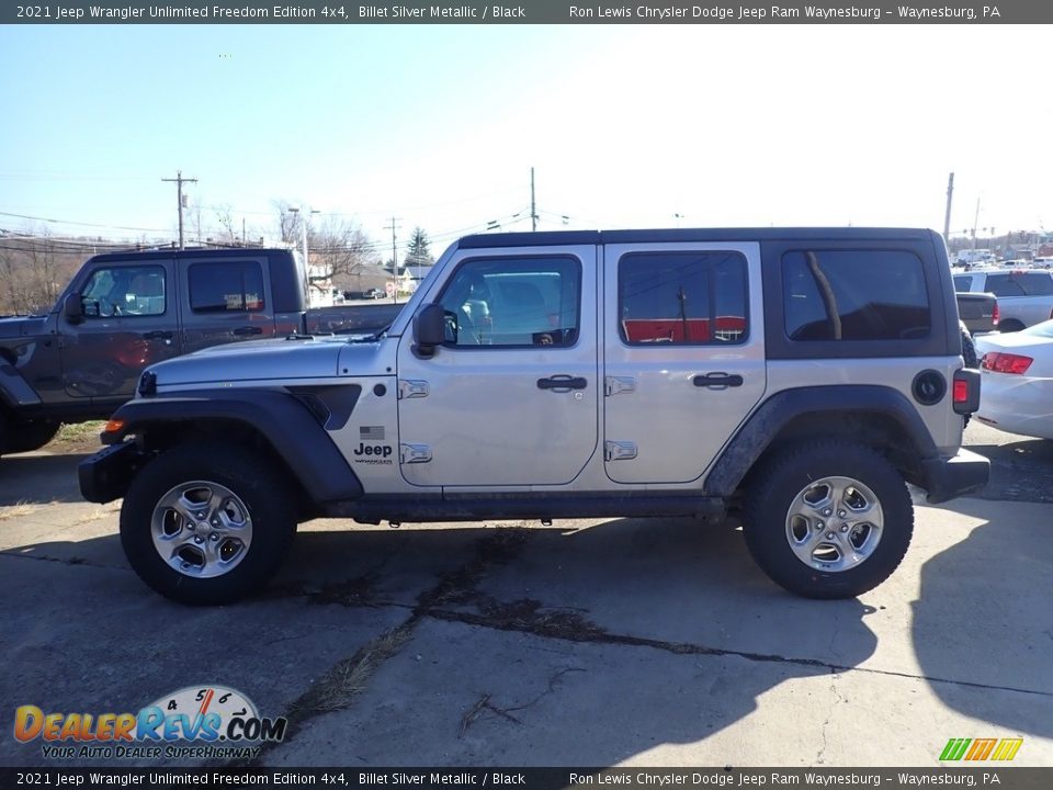 2021 Jeep Wrangler Unlimited Freedom Edition 4x4 Billet Silver Metallic / Black Photo #2