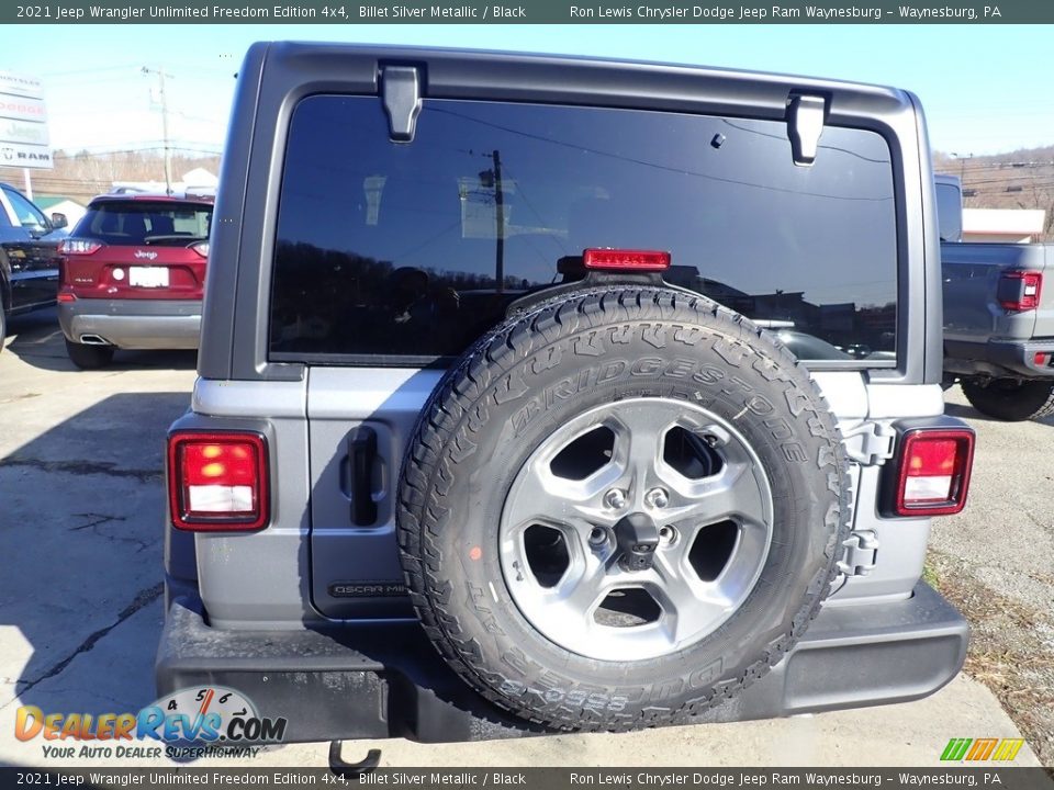 2021 Jeep Wrangler Unlimited Freedom Edition 4x4 Billet Silver Metallic / Black Photo #4