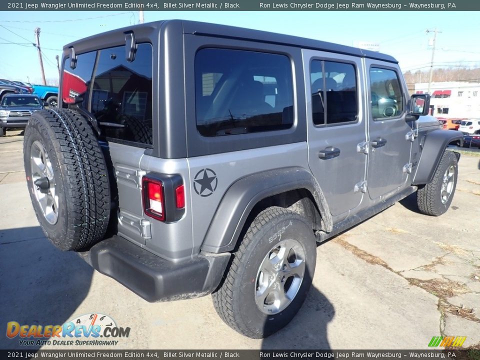 2021 Jeep Wrangler Unlimited Freedom Edition 4x4 Billet Silver Metallic / Black Photo #5