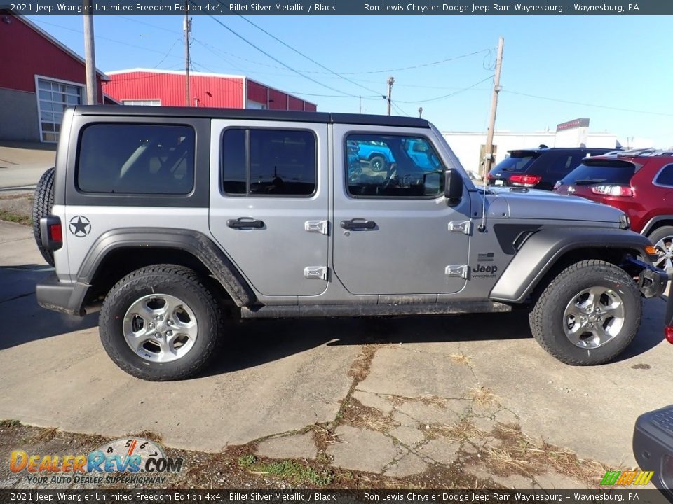 2021 Jeep Wrangler Unlimited Freedom Edition 4x4 Billet Silver Metallic / Black Photo #6