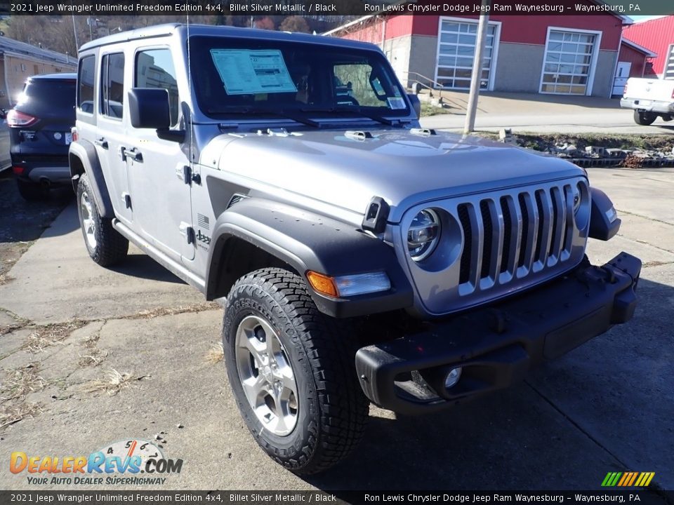 2021 Jeep Wrangler Unlimited Freedom Edition 4x4 Billet Silver Metallic / Black Photo #7