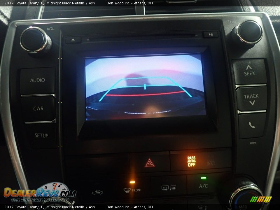 2017 Toyota Camry LE Midnight Black Metallic / Ash Photo #2