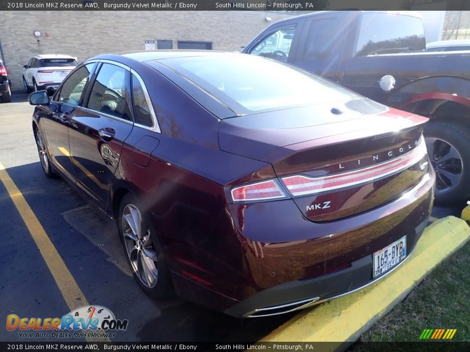 2018 Lincoln MKZ Reserve AWD Burgundy Velvet Metallic / Ebony Photo #2