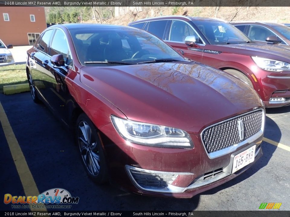 2018 Lincoln MKZ Reserve AWD Burgundy Velvet Metallic / Ebony Photo #4