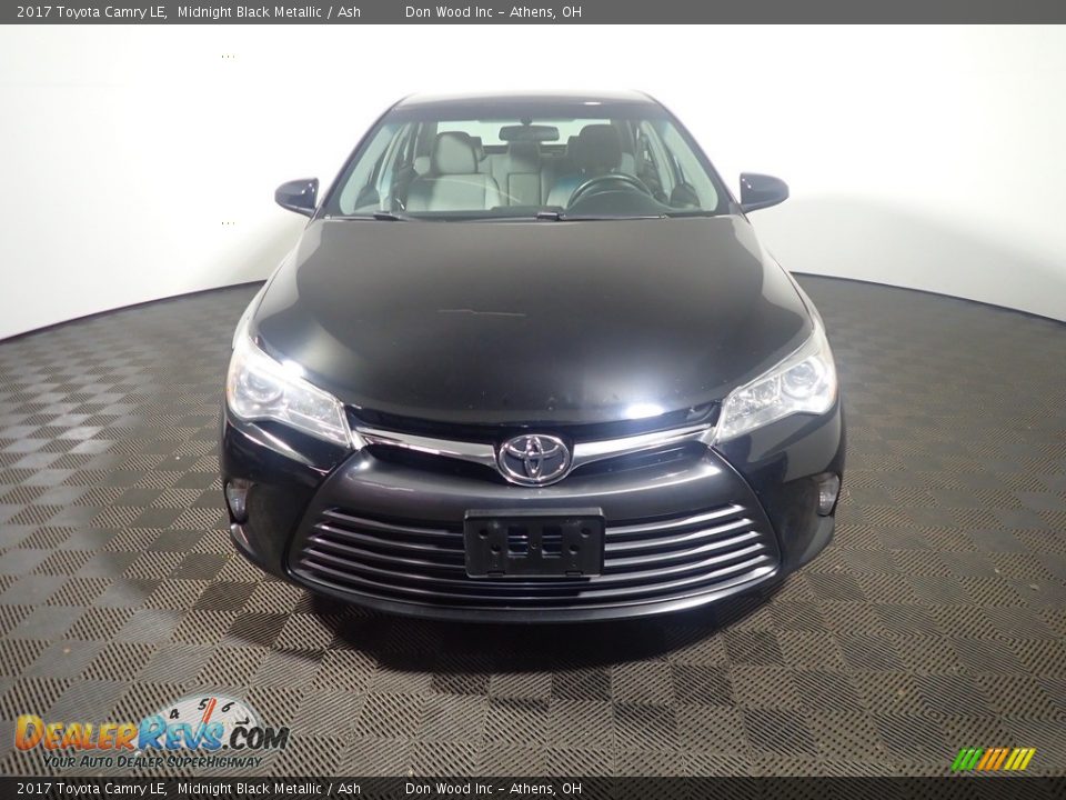 2017 Toyota Camry LE Midnight Black Metallic / Ash Photo #5