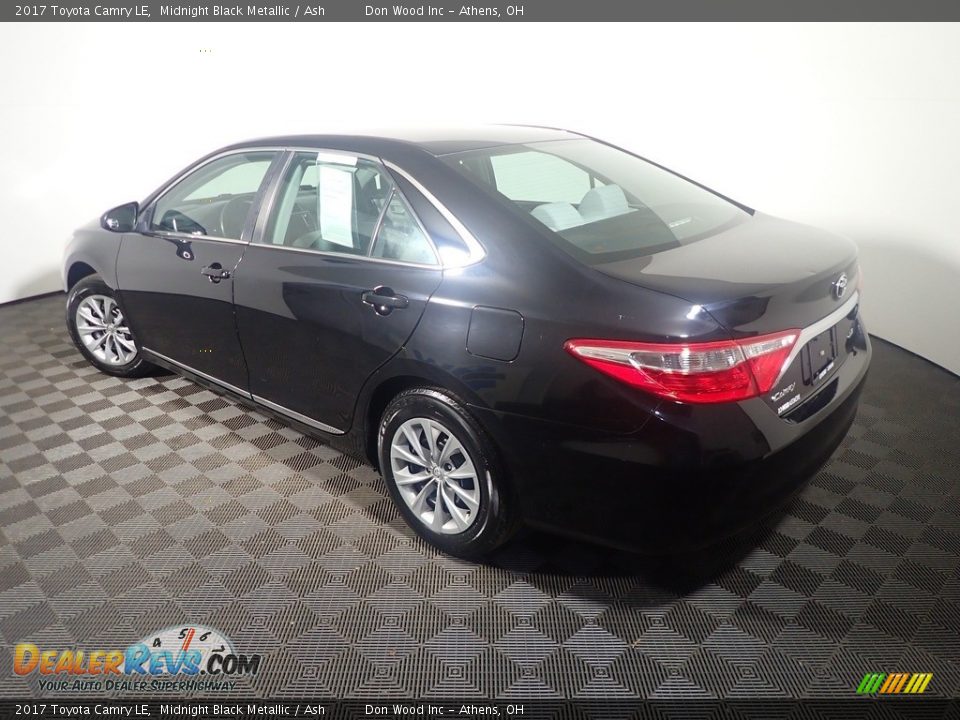 2017 Toyota Camry LE Midnight Black Metallic / Ash Photo #12