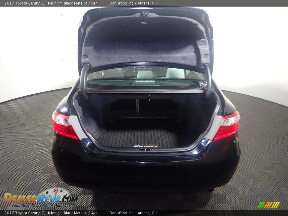 2017 Toyota Camry LE Midnight Black Metallic / Ash Photo #14