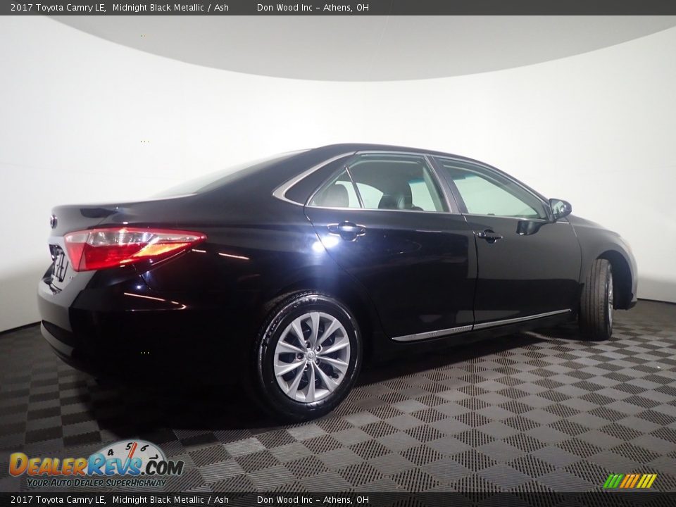 2017 Toyota Camry LE Midnight Black Metallic / Ash Photo #16