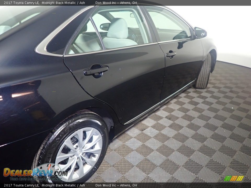 2017 Toyota Camry LE Midnight Black Metallic / Ash Photo #19