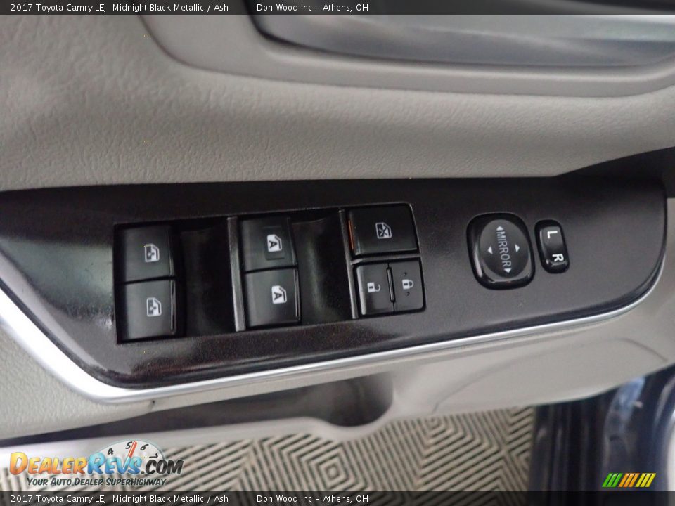 2017 Toyota Camry LE Midnight Black Metallic / Ash Photo #21