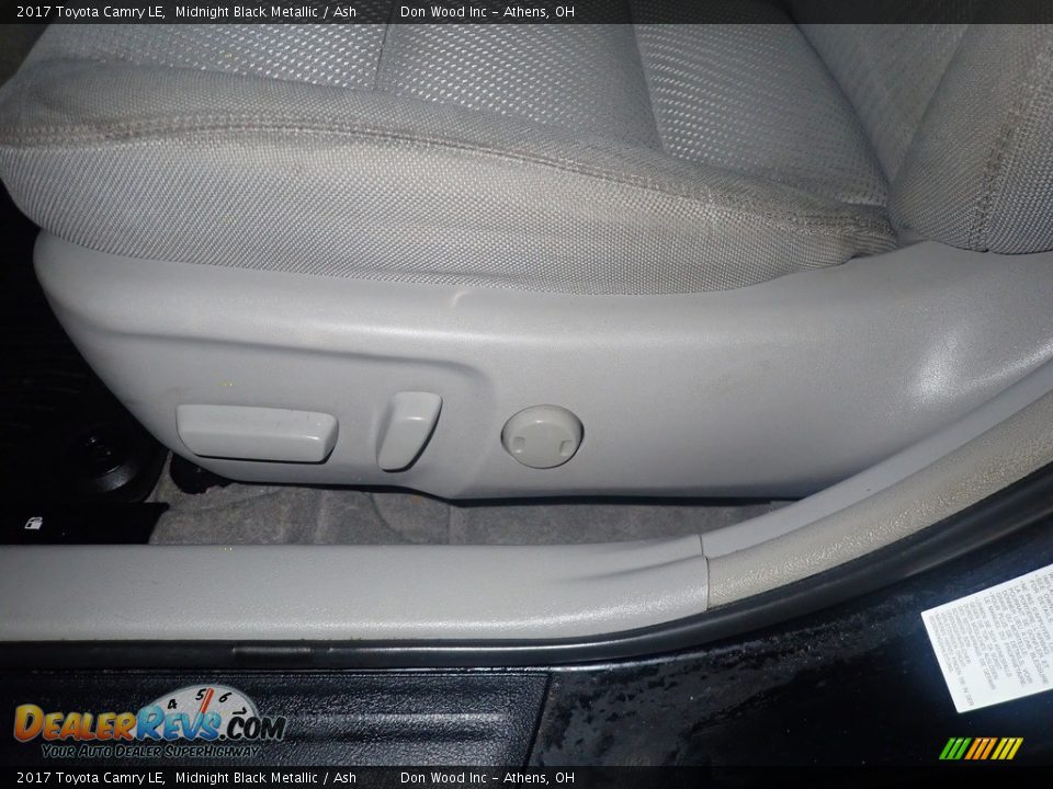2017 Toyota Camry LE Midnight Black Metallic / Ash Photo #23