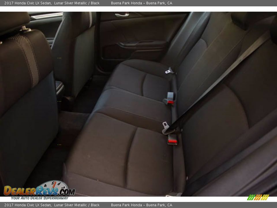 2017 Honda Civic LX Sedan Lunar Silver Metallic / Black Photo #4
