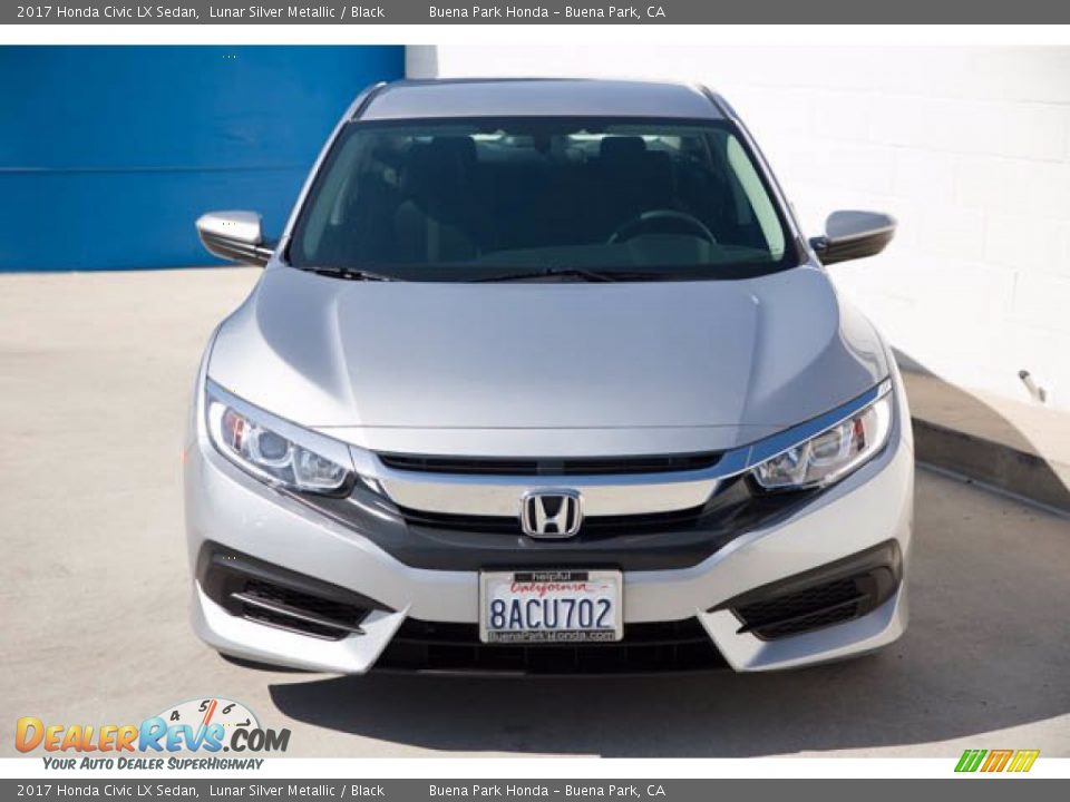 2017 Honda Civic LX Sedan Lunar Silver Metallic / Black Photo #7
