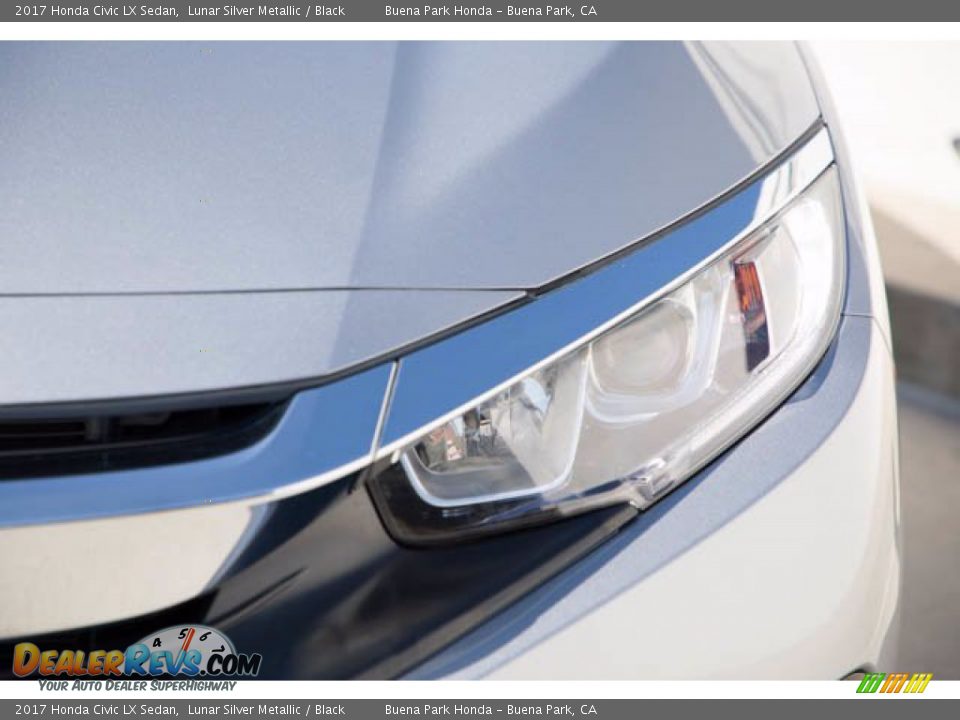 2017 Honda Civic LX Sedan Lunar Silver Metallic / Black Photo #9