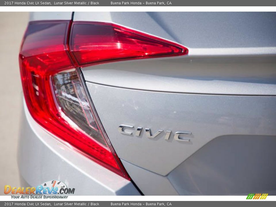 2017 Honda Civic LX Sedan Lunar Silver Metallic / Black Photo #12