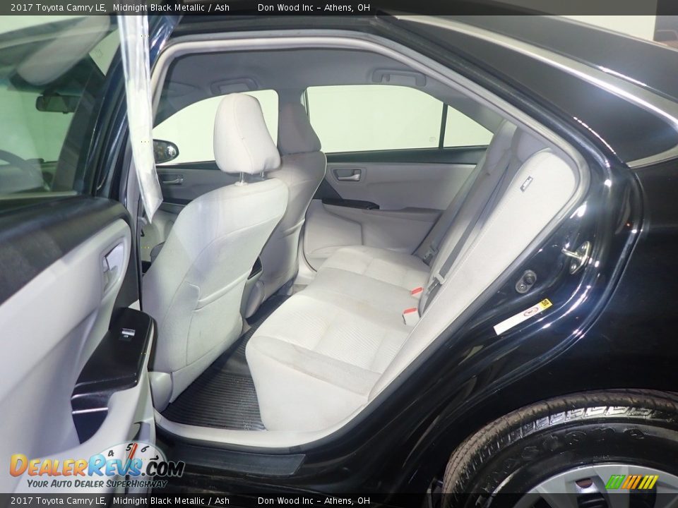 2017 Toyota Camry LE Midnight Black Metallic / Ash Photo #35