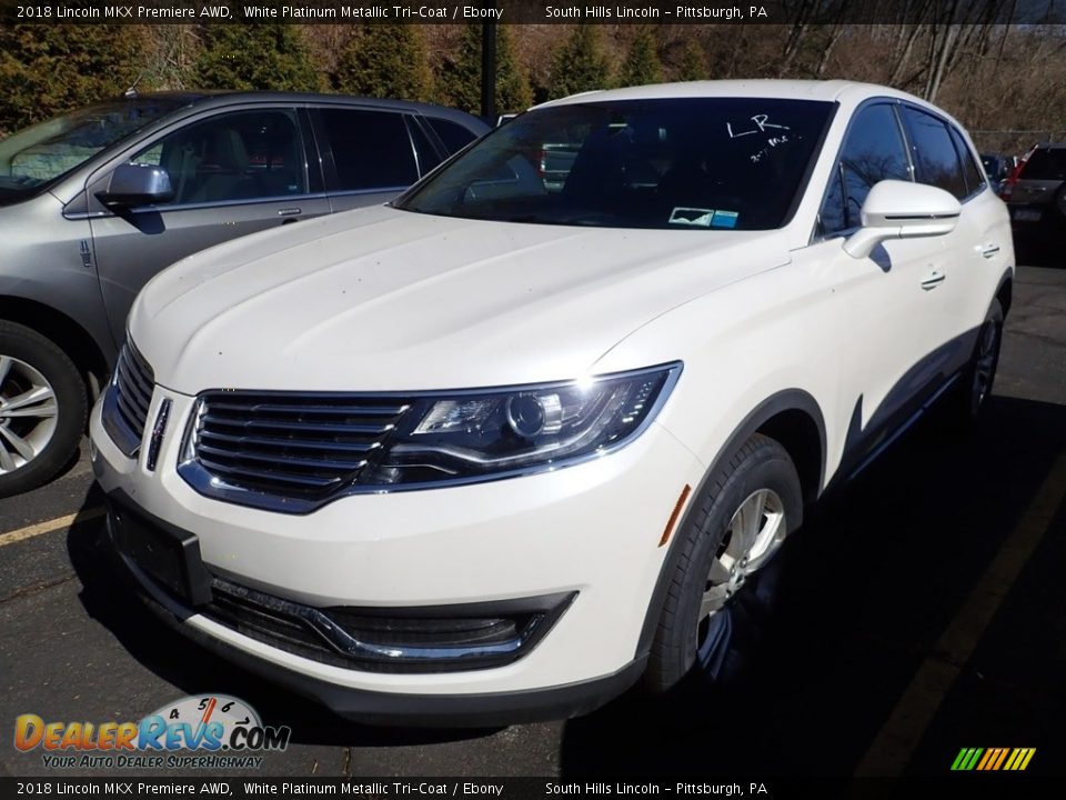 2018 Lincoln MKX Premiere AWD White Platinum Metallic Tri-Coat / Ebony Photo #1