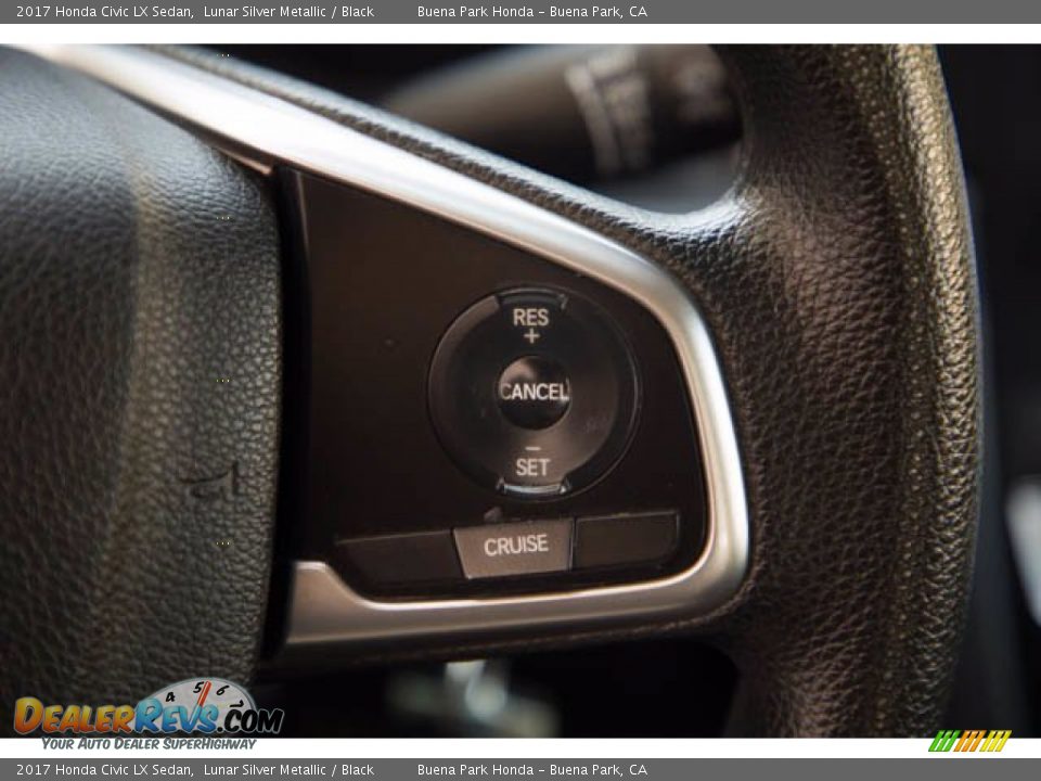 2017 Honda Civic LX Sedan Lunar Silver Metallic / Black Photo #17