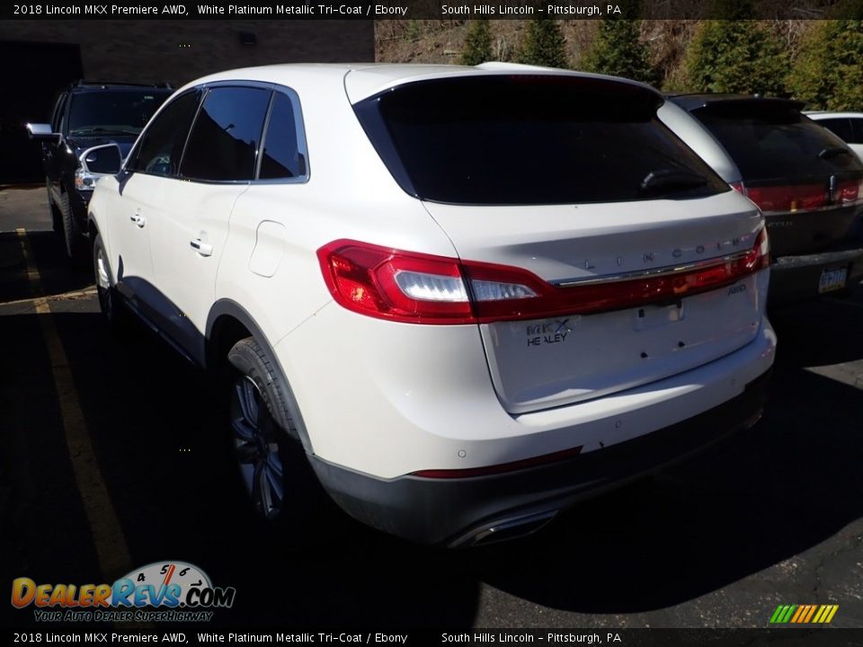 2018 Lincoln MKX Premiere AWD White Platinum Metallic Tri-Coat / Ebony Photo #2