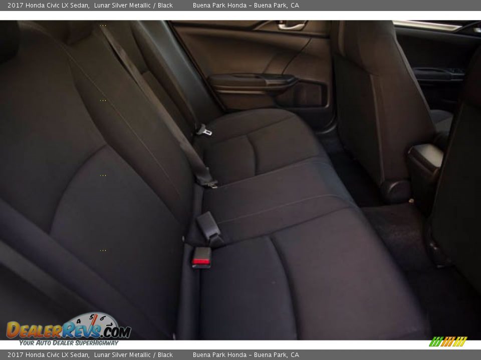 2017 Honda Civic LX Sedan Lunar Silver Metallic / Black Photo #22