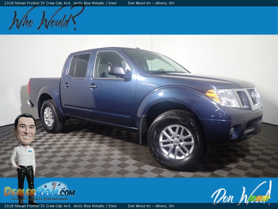 2018 Nissan Frontier SV Crew Cab 4x4 Arctic Blue Metallic / Steel Photo #1