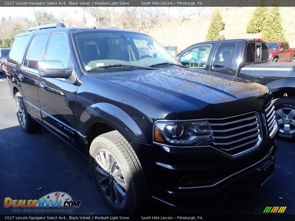 2017 Lincoln Navigator Select 4x4 Black Velvet / Medium Light Stone Photo #4