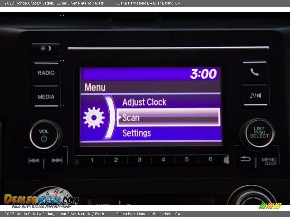 2017 Honda Civic LX Sedan Lunar Silver Metallic / Black Photo #26