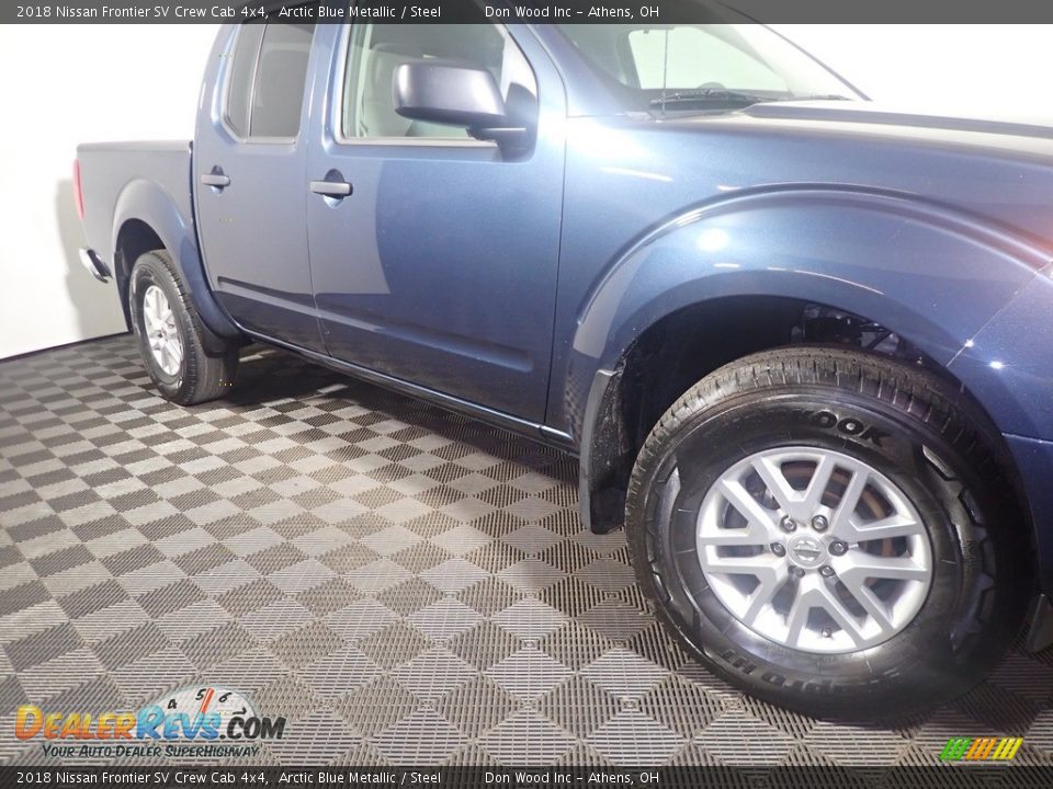 2018 Nissan Frontier SV Crew Cab 4x4 Arctic Blue Metallic / Steel Photo #4