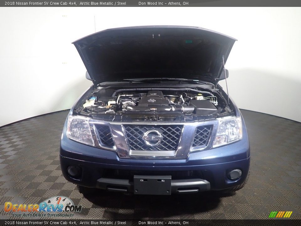 2018 Nissan Frontier SV Crew Cab 4x4 Arctic Blue Metallic / Steel Photo #6