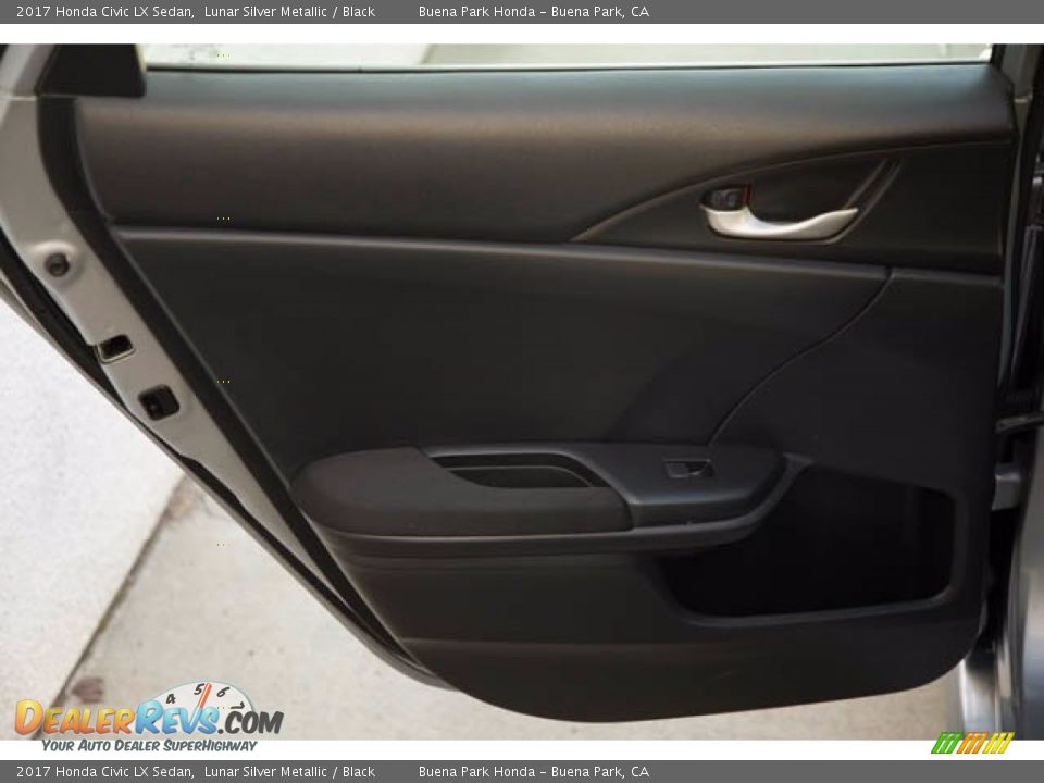 2017 Honda Civic LX Sedan Lunar Silver Metallic / Black Photo #31