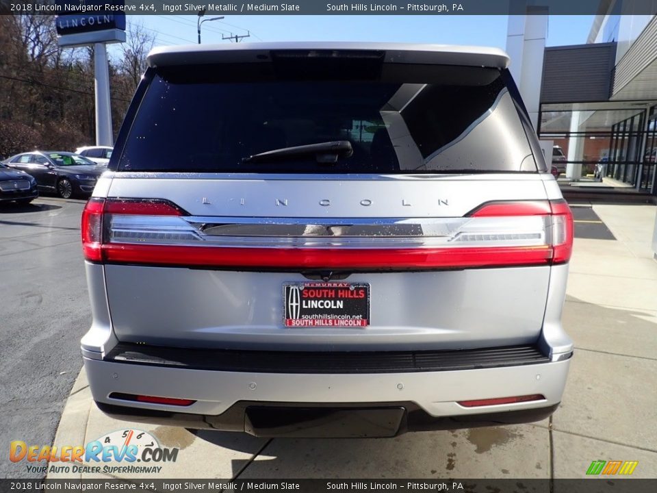 2018 Lincoln Navigator Reserve 4x4 Ingot Silver Metallic / Medium Slate Photo #4