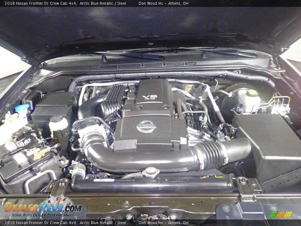2018 Nissan Frontier SV Crew Cab 4x4 Arctic Blue Metallic / Steel Photo #7