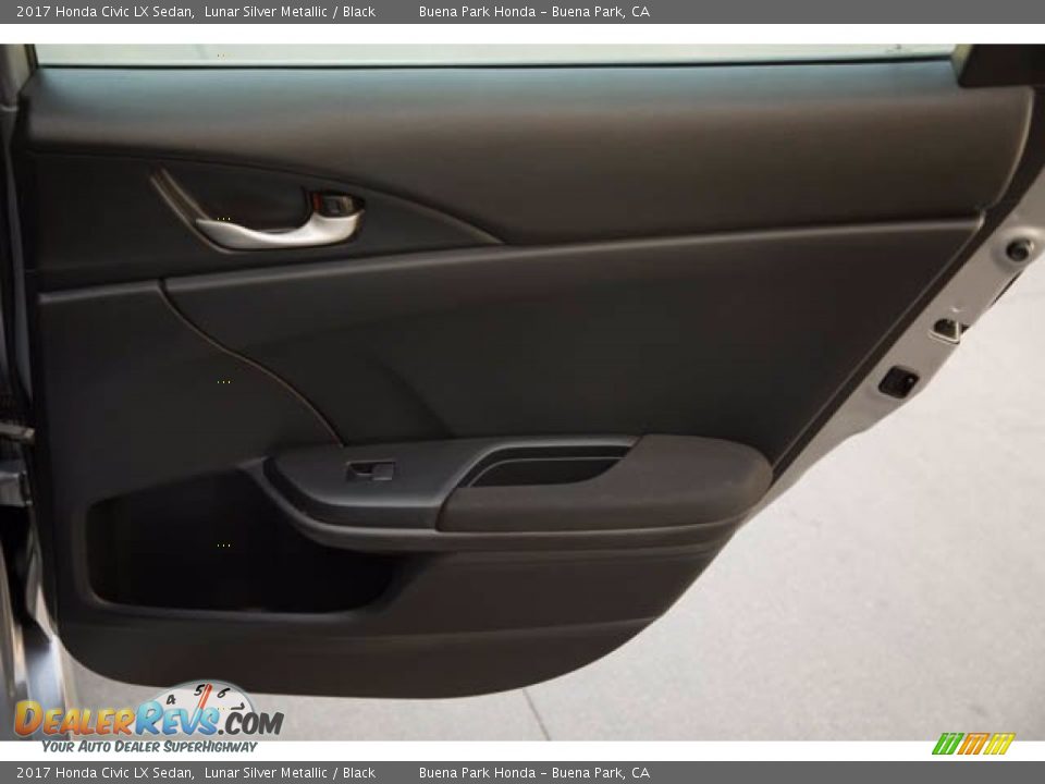 2017 Honda Civic LX Sedan Lunar Silver Metallic / Black Photo #32