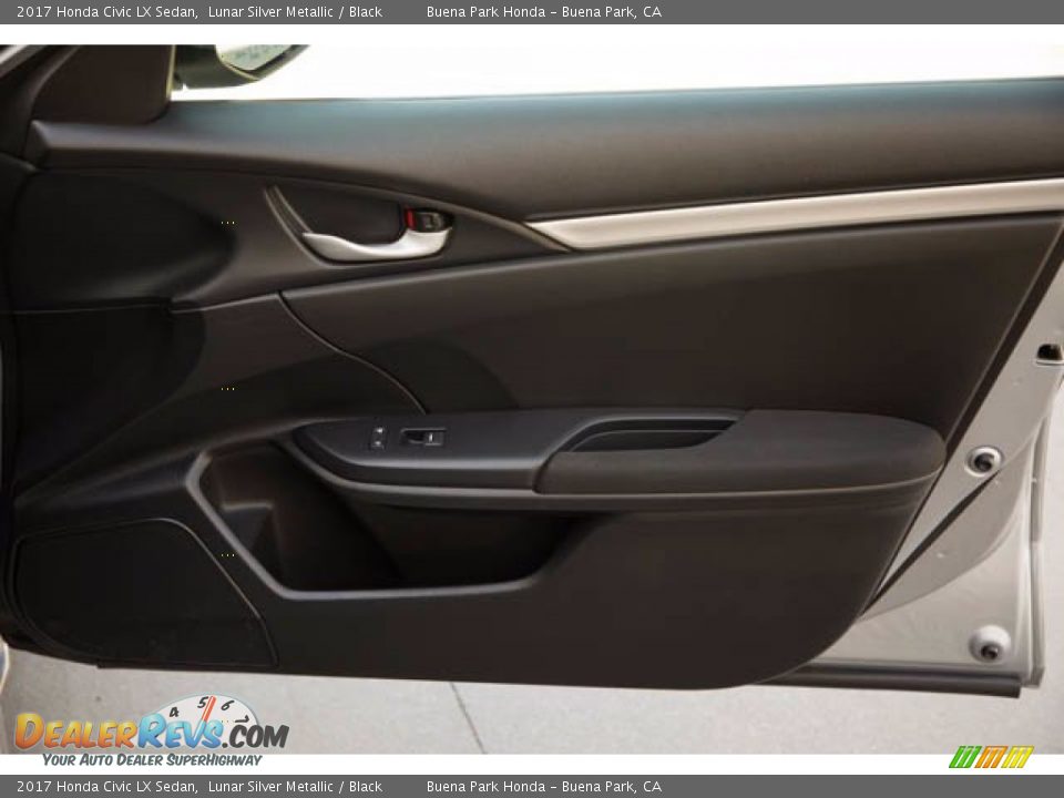 2017 Honda Civic LX Sedan Lunar Silver Metallic / Black Photo #33
