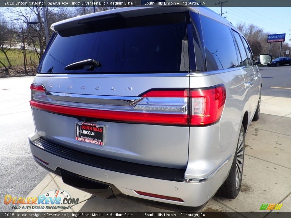 2018 Lincoln Navigator Reserve 4x4 Ingot Silver Metallic / Medium Slate Photo #6