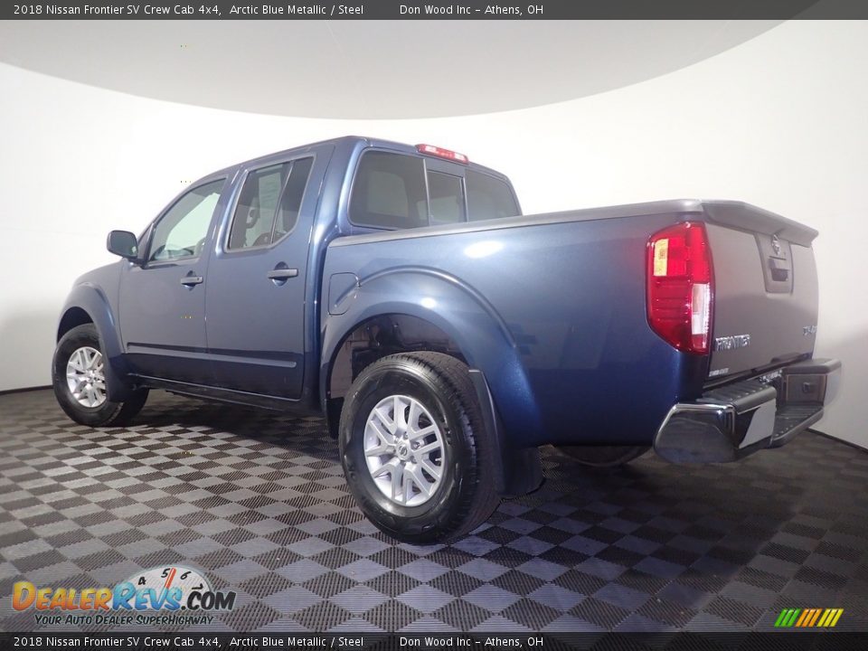 2018 Nissan Frontier SV Crew Cab 4x4 Arctic Blue Metallic / Steel Photo #11