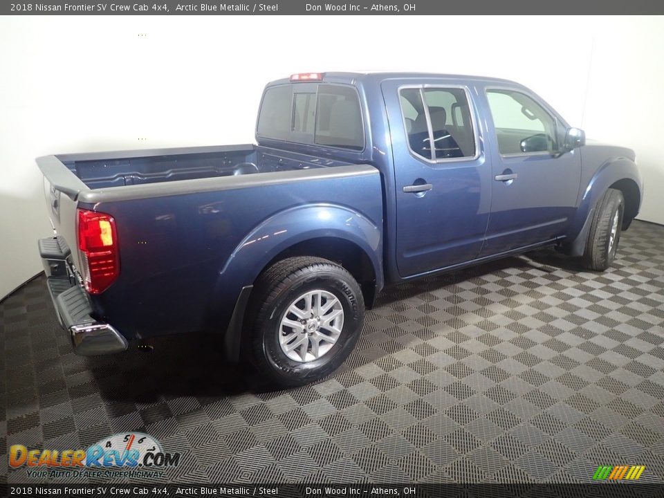 2018 Nissan Frontier SV Crew Cab 4x4 Arctic Blue Metallic / Steel Photo #16