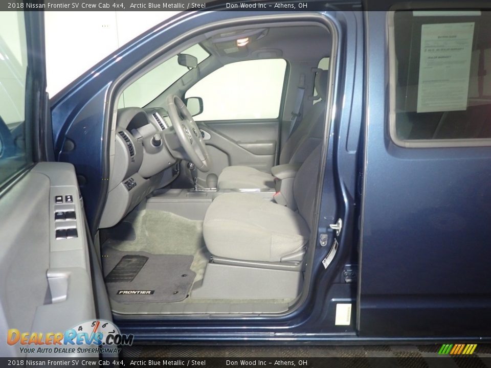2018 Nissan Frontier SV Crew Cab 4x4 Arctic Blue Metallic / Steel Photo #21