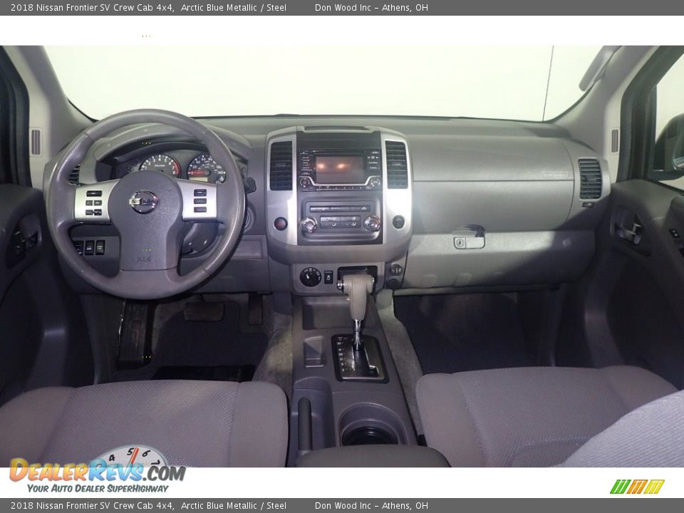 2018 Nissan Frontier SV Crew Cab 4x4 Arctic Blue Metallic / Steel Photo #23