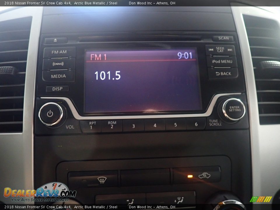 2018 Nissan Frontier SV Crew Cab 4x4 Arctic Blue Metallic / Steel Photo #25