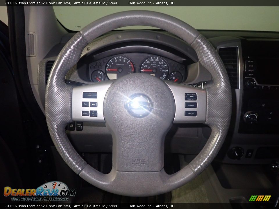 2018 Nissan Frontier SV Crew Cab 4x4 Arctic Blue Metallic / Steel Photo #26