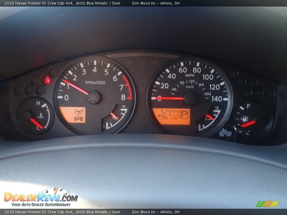 2018 Nissan Frontier SV Crew Cab 4x4 Arctic Blue Metallic / Steel Photo #27