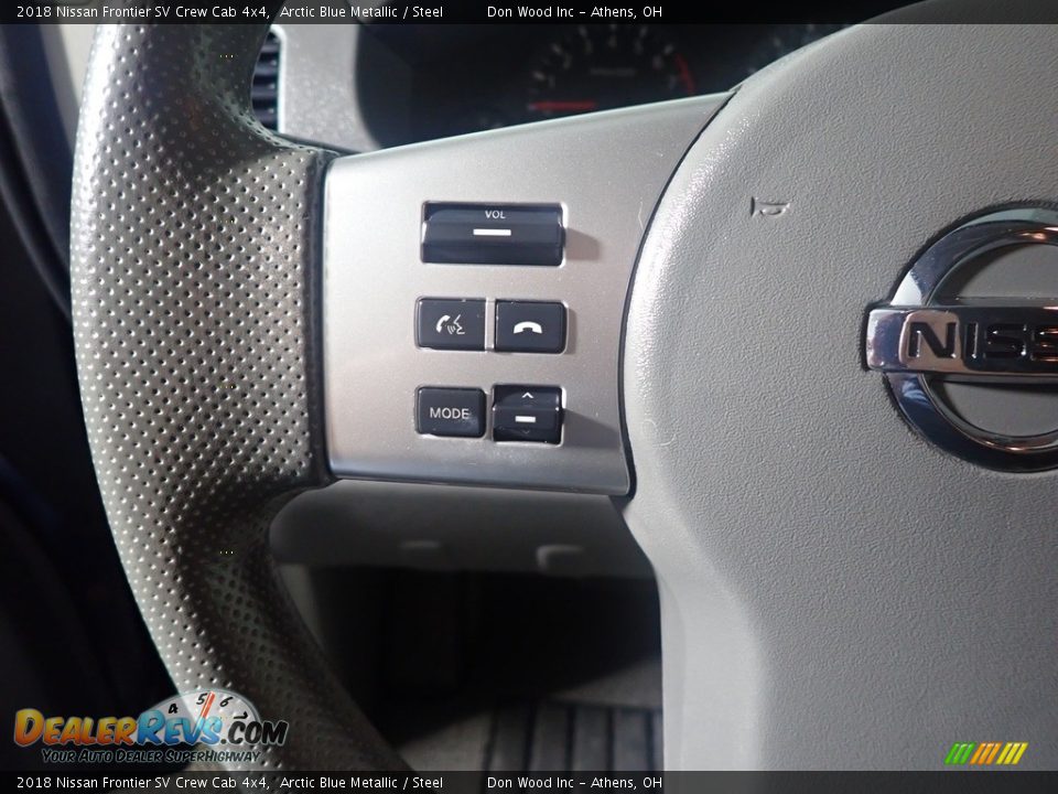 2018 Nissan Frontier SV Crew Cab 4x4 Arctic Blue Metallic / Steel Photo #28
